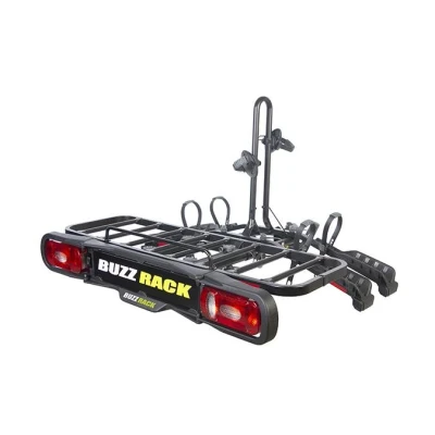 Image de Porte vélo modulable pour 4 vélos BUZZRACK TwinBuzz Noir Métal Fixation sur attelage