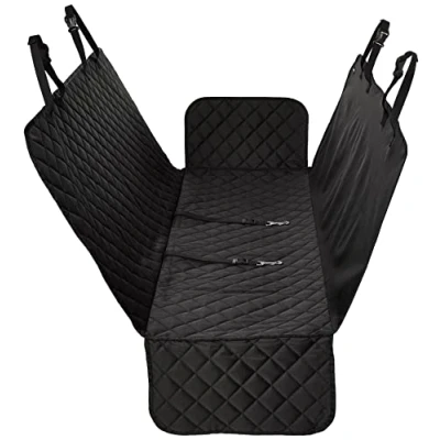Image de Amazon Basics Housse de protection banquette arrière type hamac, Noir, Taille standard : 147,3 x 137,2 cm