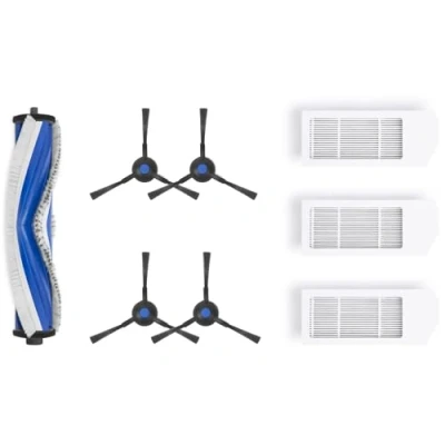 Image de ECOVACS Kit de Remplacement Standard pour Robot aspirateur Deebot N20/N20 PRO/N20 PLUS/N20 Pro Plus, 1 x Brosse Principale Anti enchevêtrement, 4 brosses latérales, 3 filtres