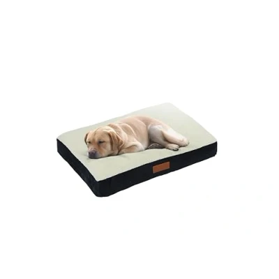 Image de Ellie Bo Matelas D’Intérieur Doux/Lavable, pour Chiens, Revêtement Imitation Daim et Peau de Mouton, Rembourrage en Fibres Polyester, Cage 107 cm, Taille xl, 100 x 66 10 Noir/Blanc