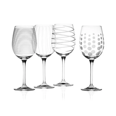 Image de Mikasa Cheers Set De Verres À Vin Blanc En Cristal, 4 Pièces, 450Ml