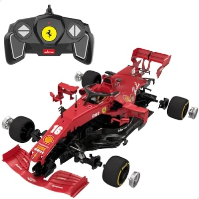 Image de ColorBaby Rastar Voiture télécommandée Ferrari F1 SF1000, de Course Rouge, Voitures pour Enfants et Adultes, télécommandées Formule 1, télécommande (46982)