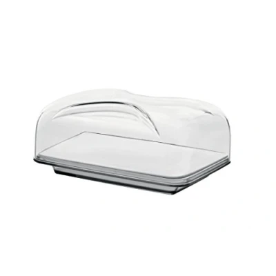 Image de Guzzini, Cloche À Fromage Rectangulaire Gocce, 25,5 x 18 h11,5 cm