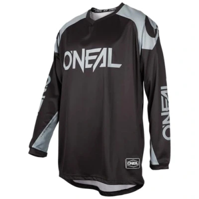 Image de O&#039;NEAL Maillot Motocross Enduro Tissu Respirant, Offre Une liberté de Mouvement maximale, Bas du Dos rallongé Matrix Ridewear Adulte Noir/Gris Taille M