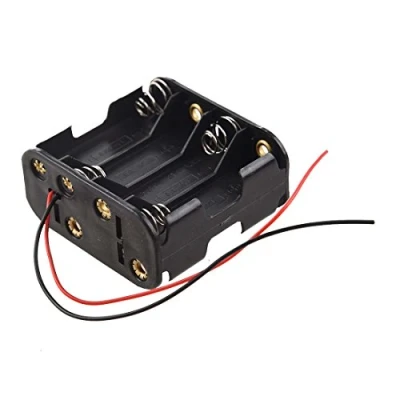 Image de Gkhowiu Support de piles noir pour 8 AA (12 V)