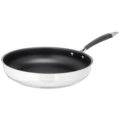 Image de Amazon Basics Poêle à Frire 28 cm, Noir