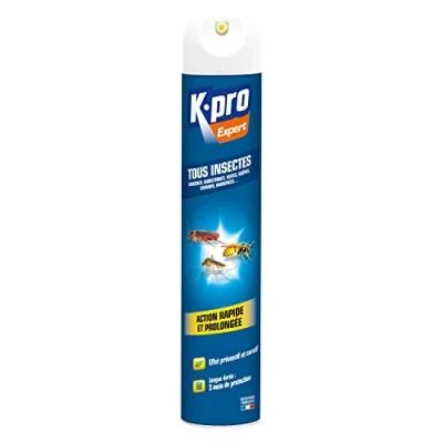 Image de K.pro Expert Aérosol tous insectes 500ml Action préventive et curative Longue durée Inodore Techniques professionnelles