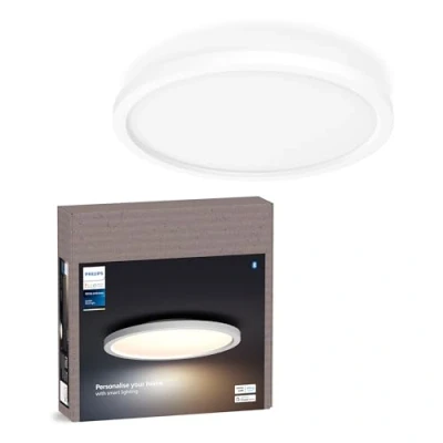 Image de Philips Hue White Ambiance AURELLE Panneau LED Ø 39.5 cm 28W Blanc (télécommande incluse), fonctionne avec Alexa, Google Assistant et Apple Homekit, nouvelle génération