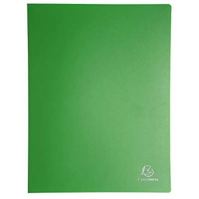Image de Exacompta 8820E Porte vues Opak en polypropylène mat et opaque avec pochettes intérieures lisse haute transparence 20 40 vues. Format A4. Couleur de couverture aléatoire