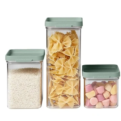 Image de Mepal Boîte Rangement Cuisine Set de 3 Pièces Conservation avec Couvercle et Organisation Boite Hermétique Alimentaire 700 ml, 1100 ml 2000 Nordic sage