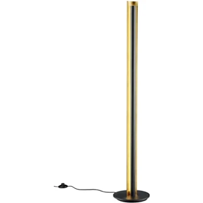 Image de TRIO, Lampadaire, Texel incl. 1 x LED,SMD,15,0 Watt,3000K,1450 Lm. Corps: metal, Noir Ø:25,0cm, H:142,5cm IP20,Interrupteur pied,Réglable avec interrupteur