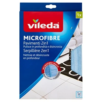 Image de VILEDA Serpillière spéciale carrelage 2 en 1 50 x 40 cm Microfibre &amp; scratch