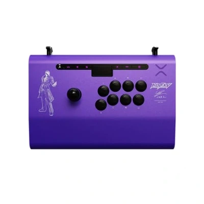 Image de PDP Victrix Pro FS Playstation Fight Stick pour PS4, PS5, PC, Durable Aluminum, Sanwa Denshi Buttons, Ergonomic Wrist Slope, Detachable Joystick, Tournament Grade for Fighting Games KOF Iori