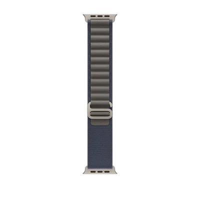 Image de Bracelet Apple Watch Original Textile Bleu Convient aux Series 1 9 / SE Ultra (2)