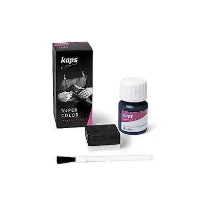 Image de KAPS Super Color Teinture pour Cuir Naturel Matières Synthétiques et Textiles 25 ml Plusieurs couleurs, Bleu Marine 117