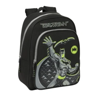 Image de safta BATMAN GAME OVER Sac à dos scolaire pour enfants, idéal les enfants de différents âges, confortable et polyvalent, qualité résistance, 27 x 10 33 cm, Noir, M, Décontracté