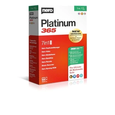Image de Nero Platinum 365 Edition vidéo Sauvegarde Gérer et lire les médias 8K Photos Musique Réglage PC Windows 8/10/11 1