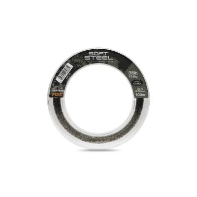 Image de Fox Soft Steel Fleck Camo Leader 0.70mm/27.3kg (80m) Matériel bas de ligne carpe