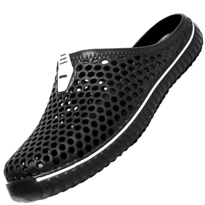 Image de SAGUARO Chaussures de Jardin Homme Femme Chausson Douce Anti Slip Pantoufle Extérieur Intérieur Chaussons 38EU Noir