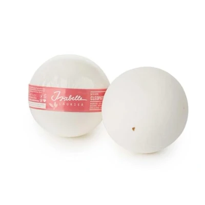 Image de Isabelle Laurier Bombe de bain effervescente pour Femme Boule avec 97% d&#039;ingrédients Naturels Parfum Fleurs CLEOPATRA&#039;S DESIRE