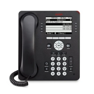 Image de Avaya 700480585 9608 Kit IP Deskphone Téléphone VoIP H.323, SIP 8 lignes (Reconditionné)
