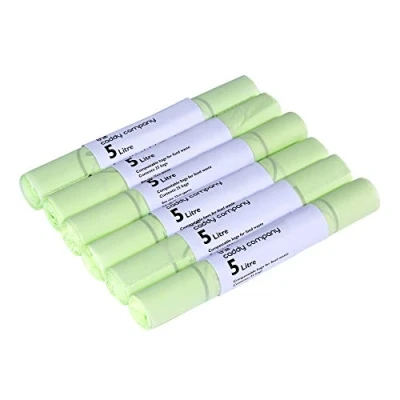 Image de The Caddy Company sacs poubelle compostables Vert 5 l 150