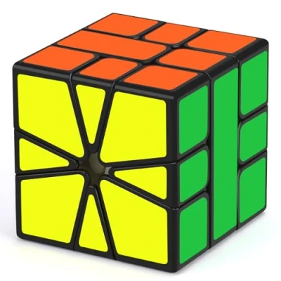 Image de Maomaoyu Square 1 One SQ SQ1 Skewb Puzzle Cube Magique Magic Ultra Rapide (Noir)