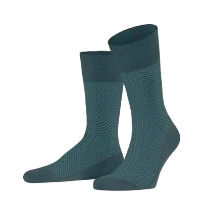 Image de FALKE Uptown Tie M SO coton motif fantaisie 1 paire, Chaussettes Homme, Vert (Mulberry 7448), 41 42