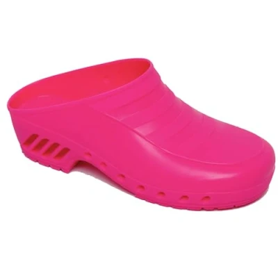 Image de Gima Sabots Professionnels, Anatomiques, Unisexe, Antidérapants, Antistatiques, Tige Non Perforée, Semelle Couleur Fuchsia, Taille EU 39, 1 Paire