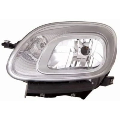 Image de ABAKUS 661 1168RMLD EM Phares droit H4 chrome limpide avec feu de clignotant commande pour correcteur site projecteur P43t