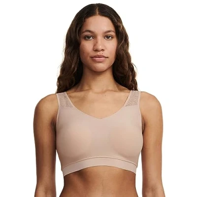 Image de Chantelle SOFTSTRETCH UW SG sans A. Padded Top Lace Soutien Gorge à Couverture complète, Beige doré, XL/2XL Femme