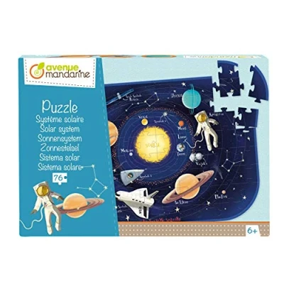 Image de Avenue Mandarine PU017C Puzzle éducatif Enfant 76 pièces A partir de 6 ans Système solaire
