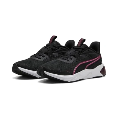 Image de Puma Disperse XT Chaussures fitness, Femme, Taille: 42, Black/ruby shimmer/pink pixel Tissu / matière synthétique