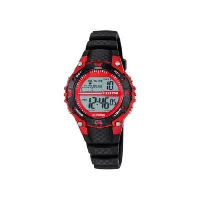 Image de Calypso Unisexe Montre écran LCD Cadran Affichage numérique et Sangle en Plastique Noir k5684/6