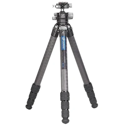 Image de Leofoto Ranger Trépied en Carbone avec rotule Système Twist Lock Idéal pour la macrophotographie LS 324C+LH 40PCL
