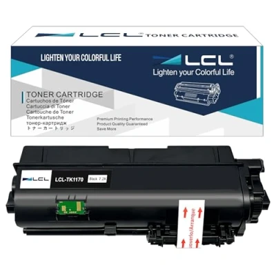 Image de LCL Cartouche de Toner Compatible TK1170 TK 1170 1T02S50NL0 (1 Noir) Remplacement pour Kyocera EcoSys M2040 DN M2540 DNE DNW Series M2640 IDW