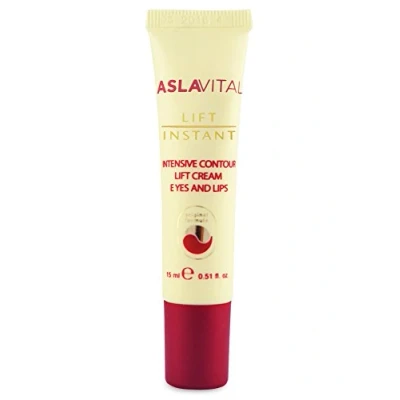Image de Aslavital lift Crème instantanée et intense contour des yeux lèvres, pour tous les types de peau, 15 ml