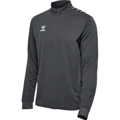 Image de Hummel Authentic Halfzip Trainings Tshirt à manches longues, Homme, Taille: Large, Asphalt