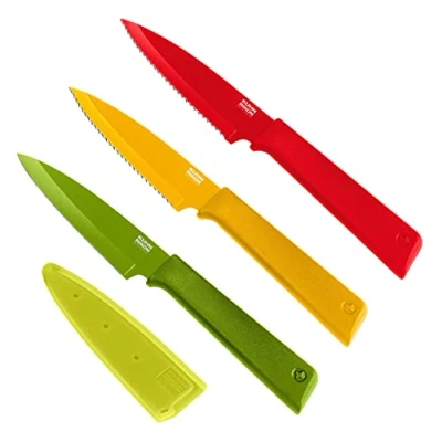 Image de KUHN RIKON Colori+ 3 Piece Preparation Knife Set, Multicolour