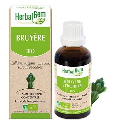 Image de Herbalgem Bruyère Bio Complément Alimentaire Extrait De Bourgeon Frais Pour Voies Urinaires 30 ml