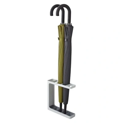 Image de Yamazaki 7930 Grind Porte Parapluie, Blanc, Acier/Polypropylène, Minimaliste, 23.5 x 6.5 24.3 c m
