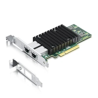 Image de 10Gtek Carte Réseau 10GbE NIC pour Intel X540 T2, Chip, Dual RJ45 Ports, PCI Express X8 LAN Adapter Windows/Linux/ESX Servers