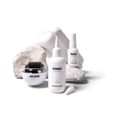 Image de Copenhagen Grooming Kit de croissance des cheveux avec sérum capillaire Activator et stimulateur follicules pileux Moonroller (50 jours d&#039;approvisionnement)