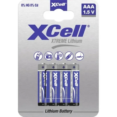 Image de XCell XTREME FR03/L92 Pile LR3 (AAA) lithium 1.5 V 4 pc(s)