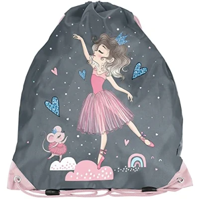 Image de PASO Ballet, Sac de Sport à Cordon Unisex Kids, coloré, 38 x 34 cm
