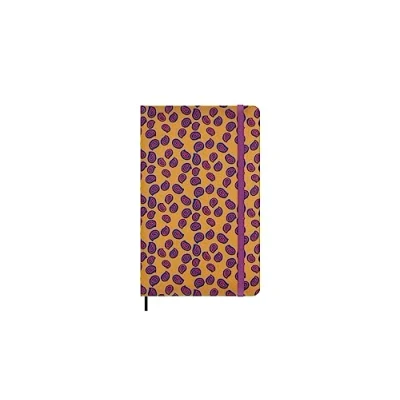 Image de Moleskine Carnet Silk, Couverture Rigide en Soie Italienne de Mantero, avec Pages Lignées et Fermeture Elastique, Coffret Cadeau, Grand Format 21x13cm, Couleur Jaune