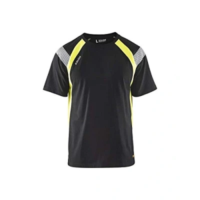 Image de Blaklader 33321030 T SHIRT, Bleu marine/jaune, taille XS
