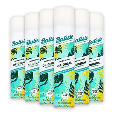 Image de Batiste Shampooing sec Dry Clean &amp; Classic Original, pour cheveux frais tous les types de (6 x 200 ml)