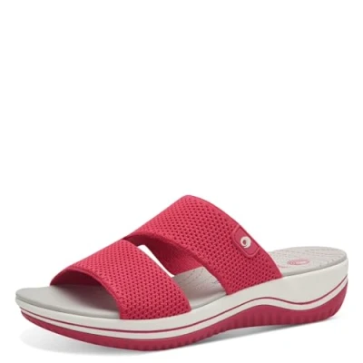 Image de Jana Coshy : Vacances pour Les Pieds Une Mule végétalienne optimisée l&#039;hallux, Multi Larges et résistante à l&#039;eau, Fuchsia (Rouge), 37 EU