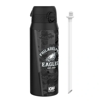 Image de Ion8 NFL x Bouteille Thermique de Sport avec Paille Amovible, 750ml/24oz, Isotherme Anti fuite, Eagles